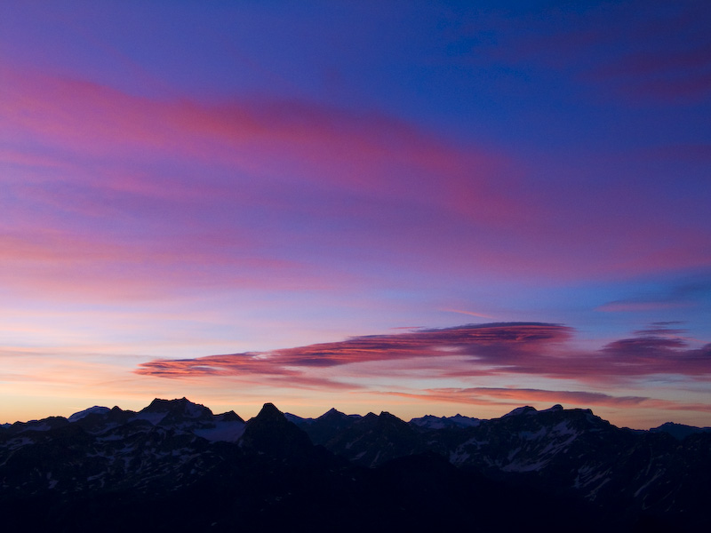Sunrise Over The Engadin Alps